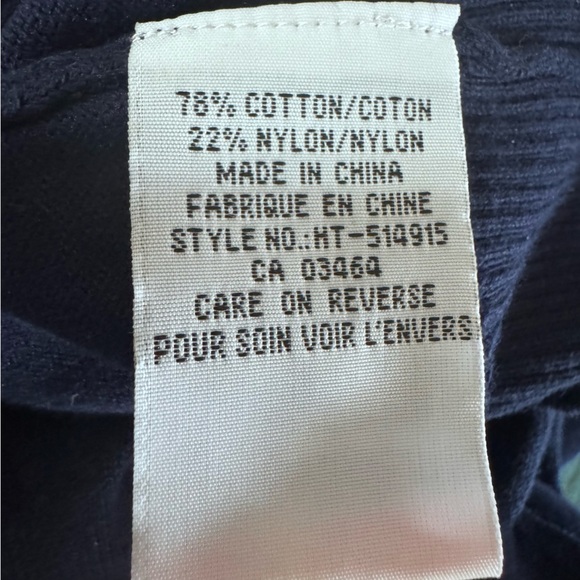 Ricki’s Blue Cotton Knit Vneck Short Sleeve Size Small NWT Brand New - Picture 6 of 6